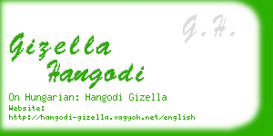 gizella hangodi business card